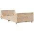 Cama con estantería sin colchón madera maciza 100x200