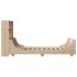 Cama con estantería sin colchón madera maciza 100x200