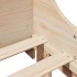 Cama con estantería sin colchón madera maciza 100x200