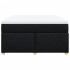 Cama box spring con colchón tela negro 160x200