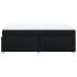 Cama box spring con colchón tela negro 160x200