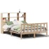 Cama con estantería sin colchón madera maciza de pino