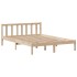 Cama con estantería sin colchón madera maciza de pino