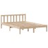 Cama con estantería sin colchón madera maciza de pino