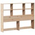 Cama con estantería sin colchón madera maciza de pino