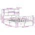 Cama con estantería sin colchón madera maciza marrón 160x200