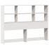 Cama con estantería sin colchón madera maciza blanca 150x200