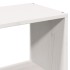 Cama con estantería sin colchón madera maciza blanca 150x200