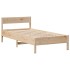 Cama con estantería sin colchón madera maciza de pino