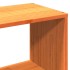 Sofá con estantería sin colchón madera maciza marrón 90x200