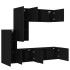 Muebles de TV de pared 5 piezas madera de ingeniería