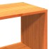 Cama con estantería sin colchón madera maciza marrón