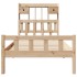 Cama con estantería sin colchón madera maciza de pino 90x190