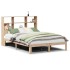 Cama con estantería sin colchón madera maciza de pino