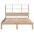 Cama con estantería sin colchón madera maciza de pino