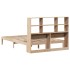 Cama con estantería sin colchón madera maciza de pino