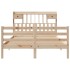 Cama con estantería sin colchón madera maciza de pino