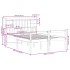 Cama con estantería sin colchón madera maciza blanca 140x200