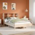 Cama con estantería sin colchón madera maciza de pino
