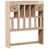 Cama con estantería sin colchón madera maciza de pino 90x200