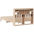 Cama con estantería sin colchón madera maciza de pino