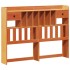 Cama con estantería sin colchón madera maciza marrón