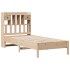 Cama con estantería sin colchón madera maciza de pino 90x190