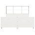 Estructura de cama sin colchón madera de pino blanca 150x200