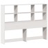 Estructura de cama sin colchón madera de pino blanca 150x200