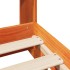 Cama sin colchón madera maciza de pino marrón cera 140x200