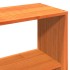 Cama sin colchón madera maciza de pino marrón cera 140x200