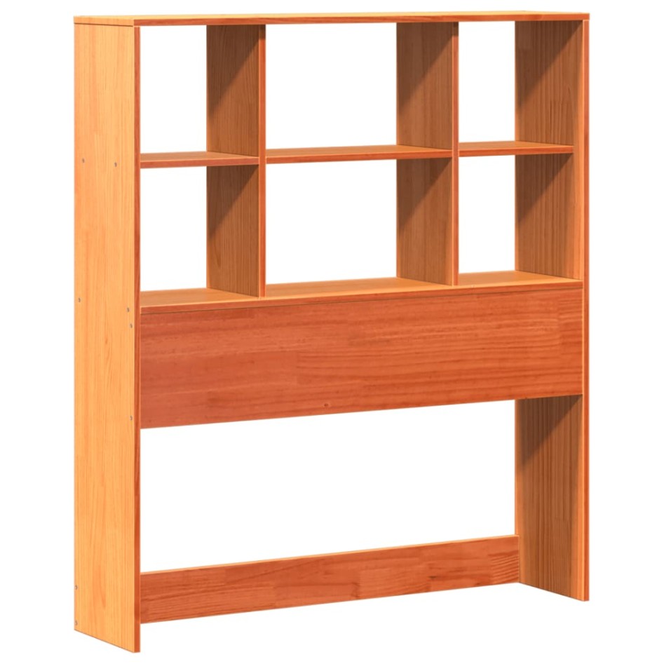 Estructura de cama sin colchón madera de pino marrón 90x200