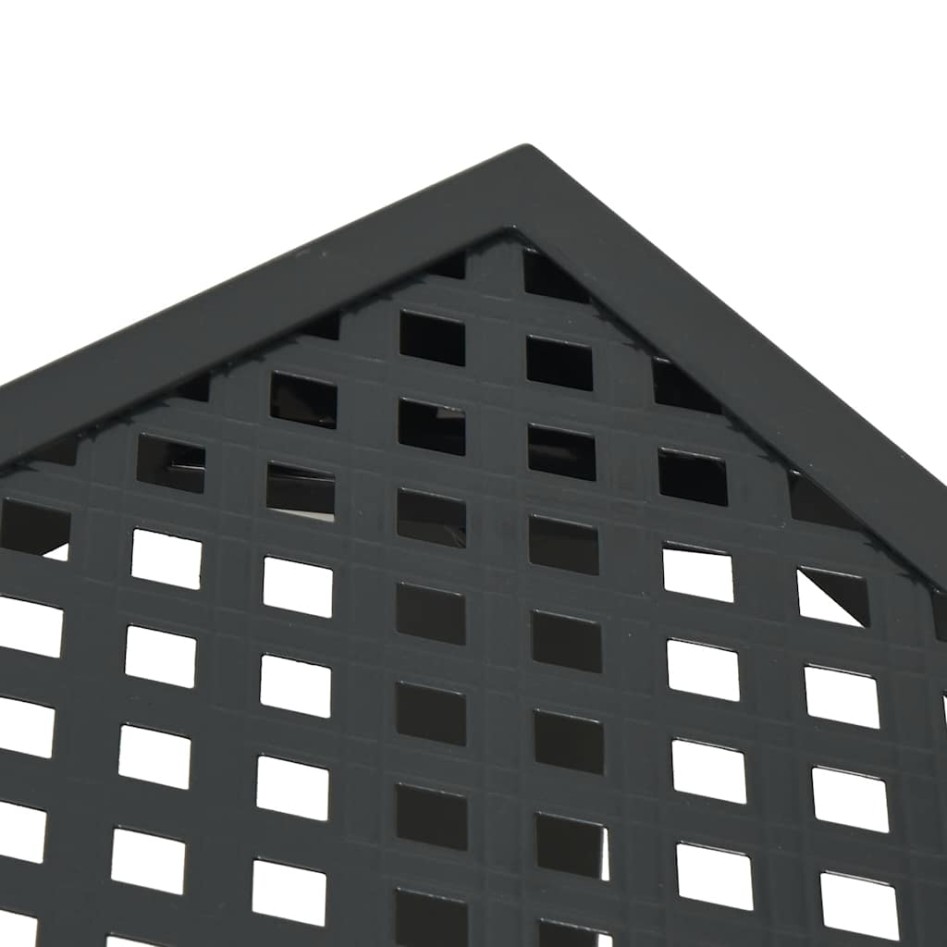 Juego de comedor de jardín 5 piezas acero gris