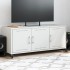 Mueble para TV acero laminado en frío blanco 100,5x39x43,5