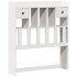 Cama con estantería sin colchón madera maciza blanca 100x200