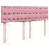 Cama box spring con colchón terciopelo rosa 140x190