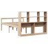 Cama con estantería sin colchón madera maciza de pino