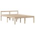 Cama con estantería sin colchón madera maciza de pino