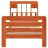Sofá con estantería sin colchón madera maciza marrón 90x200