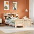Cama con estantería sin colchón madera maciza de pino