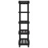 Estantería de 5 niveles PP negro 93,5x45,5x194,5
