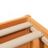 Estructura de cama sin colchón madera maciza marrón 135x190