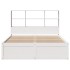 Estructura de cama sin colchón madera maciza de pino 160x200