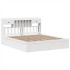 Cama sin colchón madera maciza de pino blanca 180x200