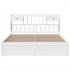 Cama sin colchón madera maciza de pino blanca 180x200