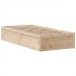 Estructura de cama sin colchón madera maciza de pino 90x200