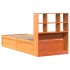 Estructura de cama sin colchón madera maciza marrón 90x190