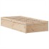 Estructura de cama sin colchón madera maciza de pino 90x190