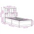 Estructura de cama sin colchón madera maciza marrón 90x190
