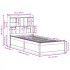 Estructura de cama sin colchón madera maciza marrón 75x190